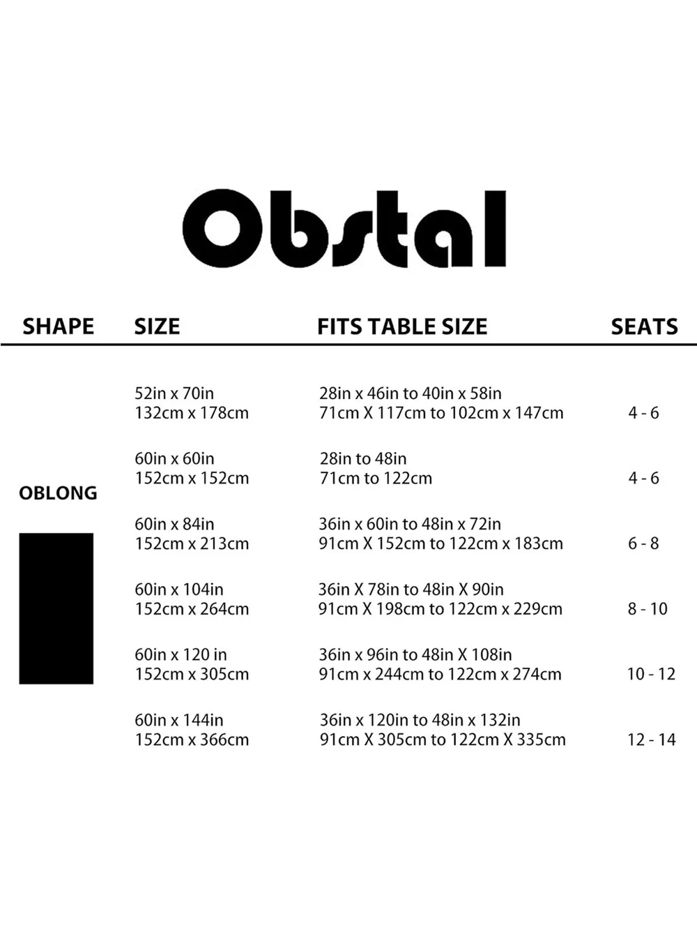 NEW Obstal Rectangle Tablecloth. Heavy Duty Water Resistant, for Outdoor/ Indoor